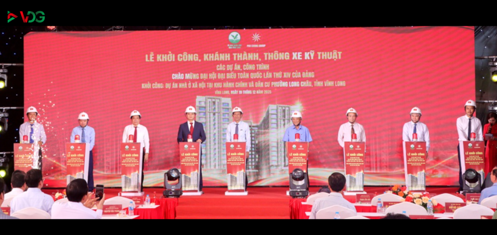 Tập đoàn Phú Cường phối hợp cùng UBND tỉnh tổ chức Lễ khởi công dự án nhà ở xã hội.
